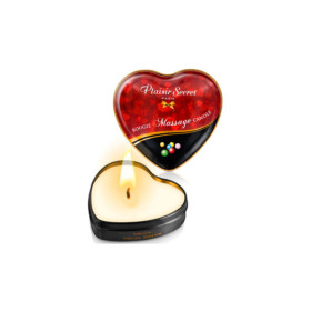 Mini bougie de massage bubble gum boîte coeur 35ml 